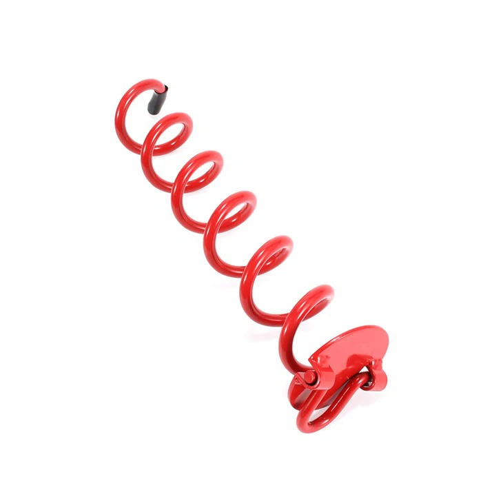 Spiral Ground Anchor With Carabiner Hook